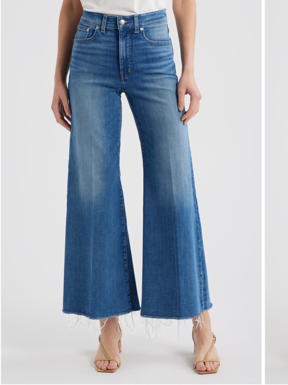 Madewell Women's High-Rise Wide Leg Blue Jeans